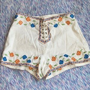 Free People Floral Shorts Size 2